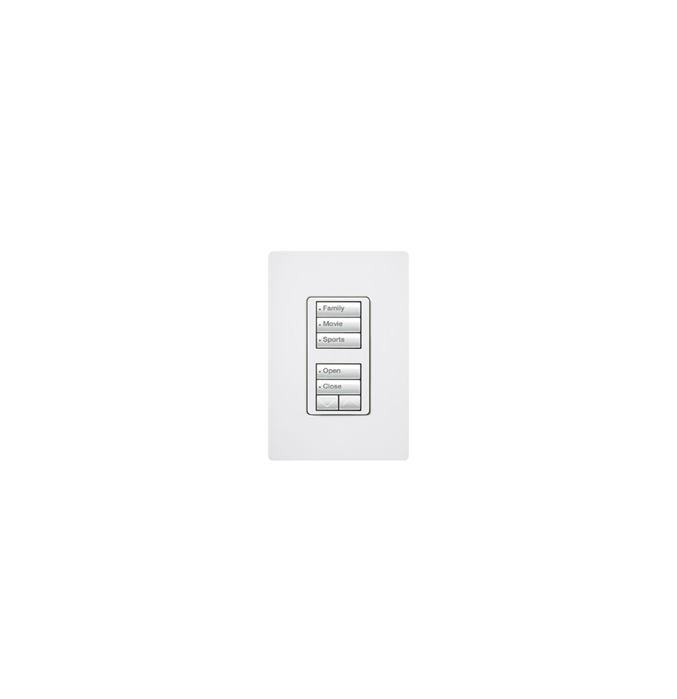 LUTRON ELECTRONICS RRDW1RLDWH RRD-W1-RLD-WH Teclado seetouch 5 botones 2 botones subi