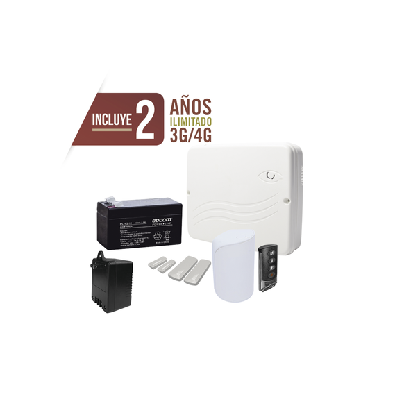 M2M SERVICES PRO4GEN2K PRO4GEN2K KIT Alarma Cloud Híbrido/Comunicador 4G Lte Integrad
