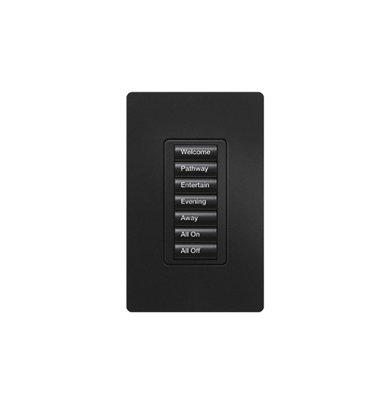 LUTRON ELECTRONICS RRDW7BMN RRDW7BMN (RadioRA2) Teclado seetouch 7 botones programe e