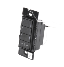 LUTRON RADIORA 3 RRSTW3RLMN RRSTW3RLMN (RadioRa3) Botonera Sunnata Negro 3 escenas y