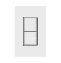 LUTRON ELECTRONICS RRSTW4BWH RRSTW4BWH (RadioRa3) Botonera Sunnata Blanco 4 escenas p