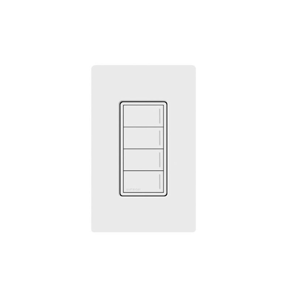 LUTRON ELECTRONICS RRSTW4BWH RRSTW4BWH (RadioRa3) Botonera Sunnata Blanco 4 escenas p