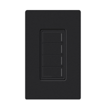 LUTRON RADIORA 3 RRSTW4BMN RRSTW4BMN (RadioRa3) Botonera Sunnata Negro 4 escenas para