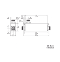 MICROLAB CC605E CC-605E Acoplador direccional 5dB 617-5925MHz 300W-161dBc 4.3-10 IP67