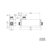 MICROLAB CC606E CC-606E Acoplador direccional 6dB 617-5925MHz 300W-161dBc 4.3-10 IP67