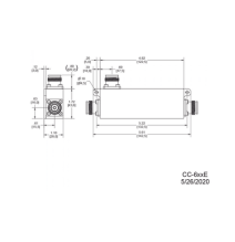 MICROLAB CC608E CC-608E Acoplador direccional 8dB 617-5925MHz 300W-161dBc 4.3-10 IP67