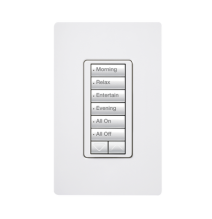 LUTRON ELECTRONICS RRDW6BRLWH RRDW6BRLWH (RadioRA2) Teclado seetouch 6 botones 2 boto