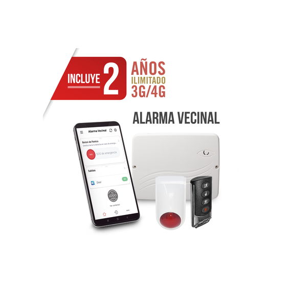 M2M SERVICES PRO4GEN2VECINAL PRO4GEN2-VECINAL KIT ALARMA VECINAL Con Funcion Programa
