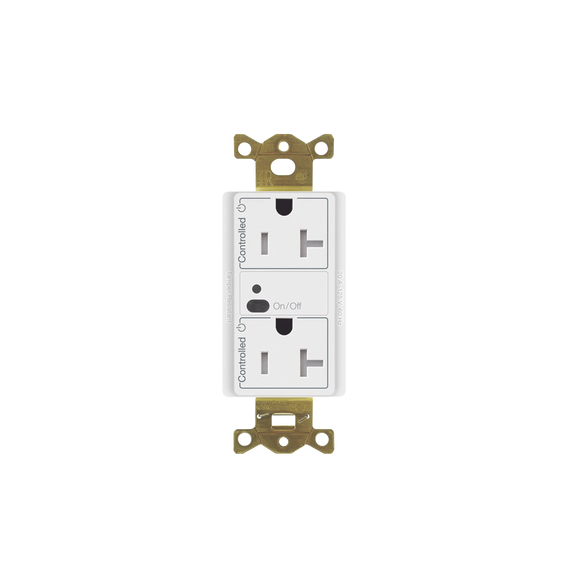 LUTRON ELECTRONICS CAR2S20DTRWH CAR2S20DTRWH Receptáculo inalámbrico Lutron VIVE / 20
