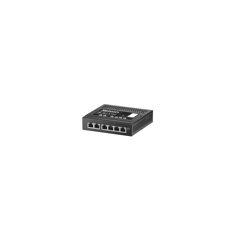 NETONIX WS6MINI WS6MINI Switch WISP PoE 6 puertos Gigabit entrada PoE pasivo de 37-53