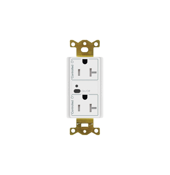 LUTRON ELECTRONICS CAR2S20STRWH CAR2S20STRWH Receptáculo con señal inalámbrica ClearC