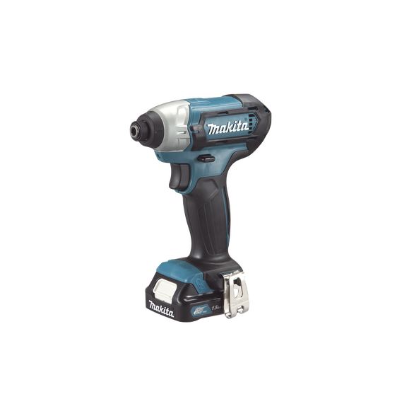 MAKITA TD110DWYE TD1-10D-WYE Atornillador de Impacto entrada hexagonal de ¼?. 2 bater