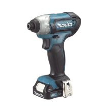 MAKITA TD110DWYE TD1-10D-WYE Atornillador de Impacto entrada hexagonal de ¼?. 2 bater