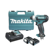 MAKITA TD110DWYE TD1-10D-WYE Atornillador de Impacto entrada hexagonal de ¼?. 2 bater