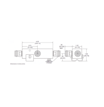 MICROLAB DN14FE DN-14FE SEPARADOR 30dB (1000:1) Tap 350-5930MHz 500W -161dBc 4.3-10 I