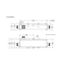 MICROLAB CC15E CC-15E Acoplador direccional 15dB 575-2700MHz 300W - 161 dBc 4.3 - 10