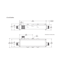 MICROLAB CC13E CC-13E Acoplador direccional 13dB 575-2700MHz 300W - 161 dBc 4.3 - 10