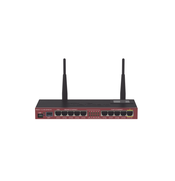 MIKROTIK RB2011UIAS2HNDIN RB2011UIAS-2HND-IN Router Board 10 Puertos Ethernet 1 Puert