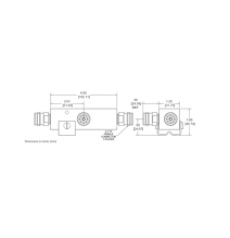 MICROLAB DN04FE DN-04FE 20dB (100:1) Tapper 350-5930MHz 500W -161dBc 4.3-10 IP67 .