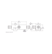 MICROLAB DN54FE DN-54FE SEPARADOR 6dB (4:1) Tap 350-5930MHz 500W -161dBc 4.3-10 IP67