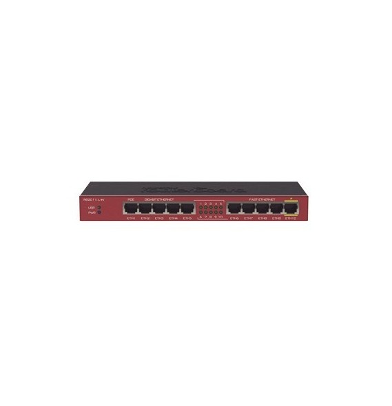 MIKROTIK RB2011ILIN RB2011IL-IN RouterBoard Mikrotik RB2011iL-IN 5 Puertos Fast-Ether