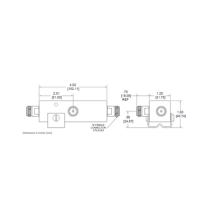 MICROLAB DN14FN DN-14FN SEPARADOR 30dB (1000:1) Tap 350-5930MHz 500W -161dBc TIPO N I