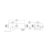 MICROLAB DN84FN DN-84FN SEPARADOR 13dB (20:1) Tap 350-5930MHz 500W -161dBc TIPO N IP6