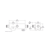 MICROLAB DN64FN DN-64FN SEPARADOR 8dB (6:1) Tap 350-5930MHz 500W -161dBc TIPO N IP67