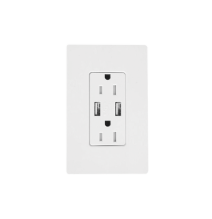 LUTRON ELECTRONICS SCR15UBTRSW SCR15UBTRSW Receptáculo 15 A con puerto USB