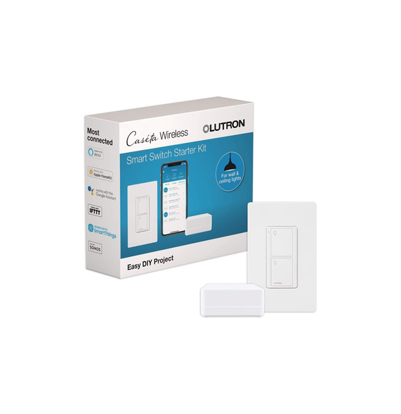 LUTRON CASETA WIRELESS PBDGPKG1WS PBDGPKG1WS (Caseta Wireless) Kit Hub controlador in