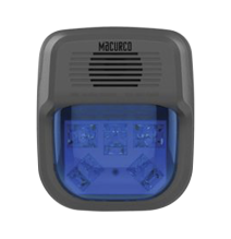 MACURCO - AERIONICS HSBHORN HS-B-HORN Sirena Estrobo Color Azul Para Paneles y Detect