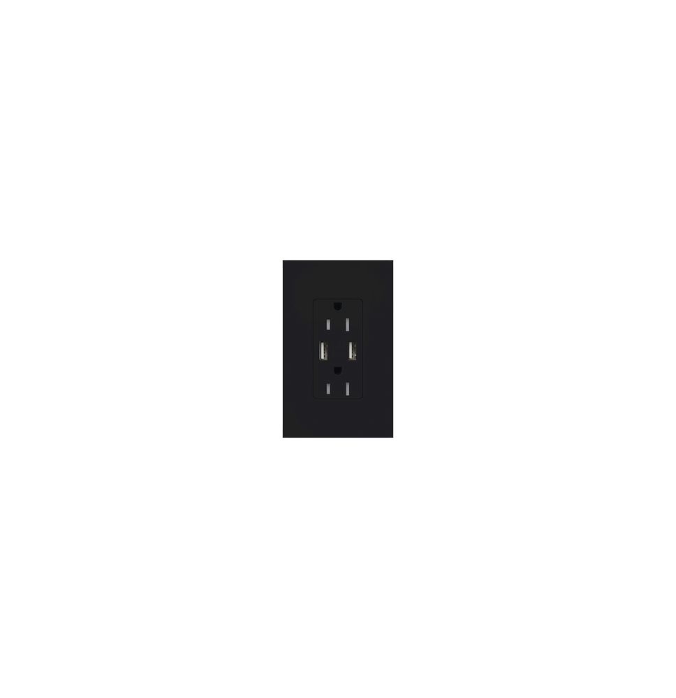 LUTRON ELECTRONICS SCR15UBTRMN SCR15UBTRMN Tomacorriente 15A con salida de carga USB LUTRON ELECTRONICS SCR15UBTRMN SCR15UBTRMN Tomacorriente 15A con salida de carga USB