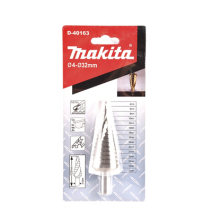 MAKITA D40163 D-40163 Broca escalonada espiral de hss 4-32 mm zanco recto 3 planos bl