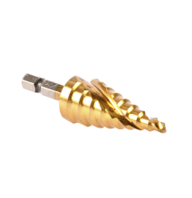 MAKITA D40191 D-40191 Broca escalonada espiral de hss-ti 4-32 mm zanco recto 3 planos