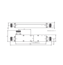 MICROLAB CK52N CK-52N Acoplador direccional 7dB 694-2700 50W tipo N