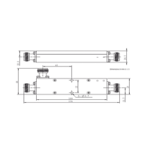 MICROLAB CK56N CK-56N Acoplador direccional 6dB 694-2700 50W tipo N