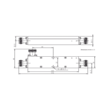 MICROLAB CK57N CK-57N Acoplador direccional 10dB 694-2700 50W tipo N