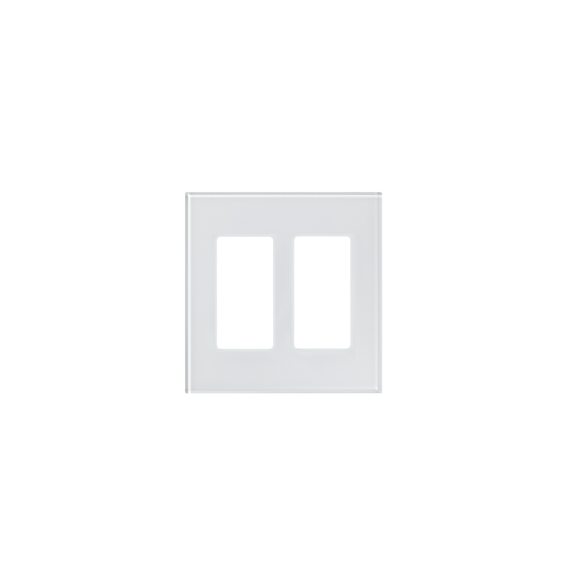LUTRON ELECTRONICS LFGR2CWH LFGR-2-CWH Tapa de cristal para apagador o atenuador 2 es