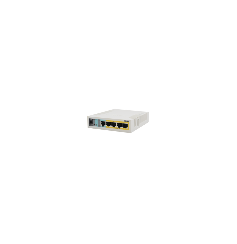 MIKROTIK RB260GSP RB260GSP (RB260GSP) Switch Mikrotik 5 puertos PoE (Pasivo) (1in/4ou