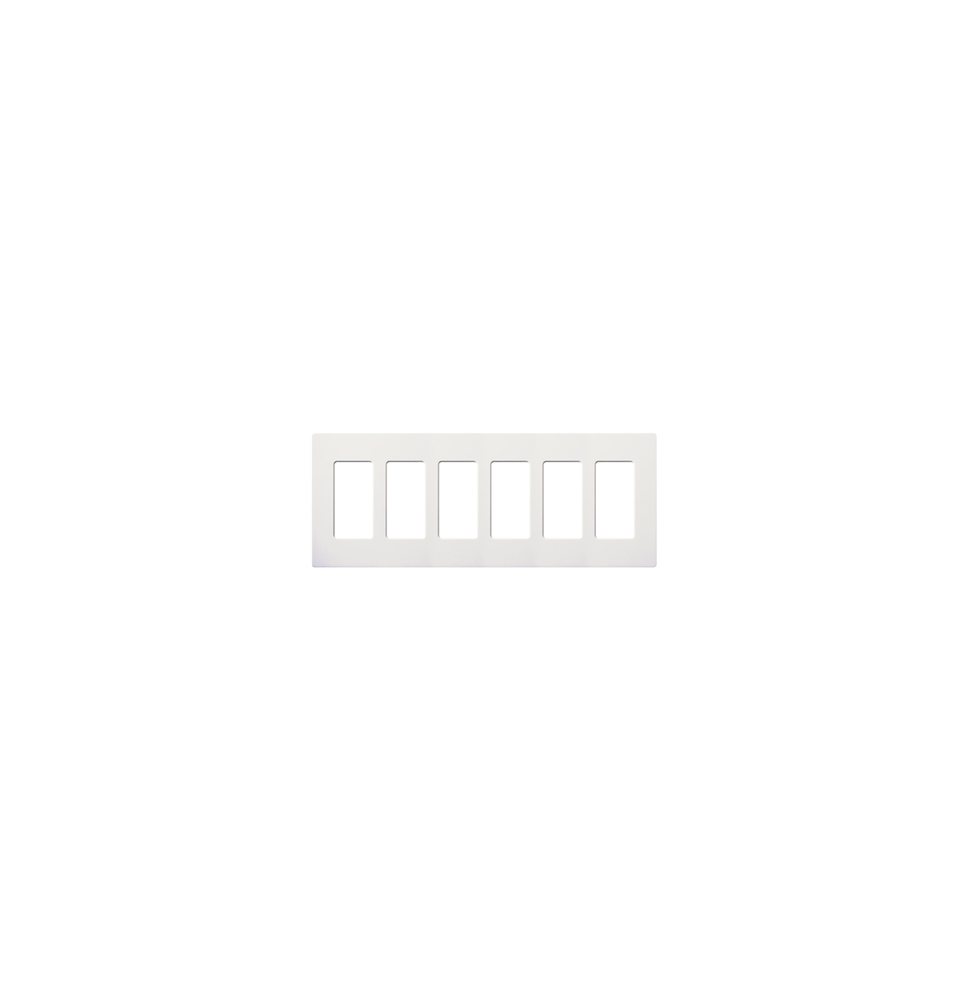 LUTRON ELECTRONICS SC6SW SC6SW Placa 6 espacios pata dimmer o apagadores Lutron