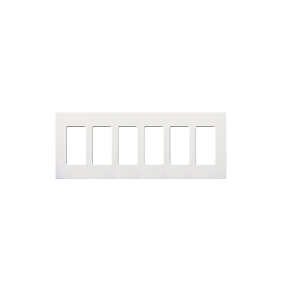 LUTRON ELECTRONICS SC6SW SC6SW Placa 6 espacios pata dimmer o apagadores Lutron