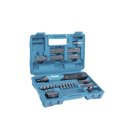 MAKITA DF001DW DF-001-DW Atornillador Reversible (Broquero 1/4) de 220 RPM con Cargad