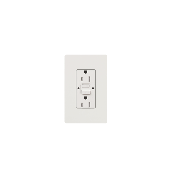 LUTRON ELECTRONICS CAR15GFSTWHS CAR15GFSTWHS Tomacorriente 125V 15A resistente a mani