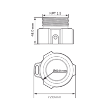 ADEMCO (HONEYWELL) HDZNPTA HDZNPTA Adaptador para Domos PTZ Honeywell (Interconecta a