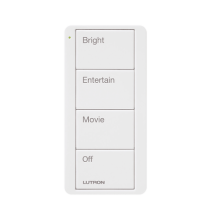 LUTRON ELECTRONICS PJ24BGWHP01 PJ24BGWHP01 Control inalambrico PICO 4 botones para co