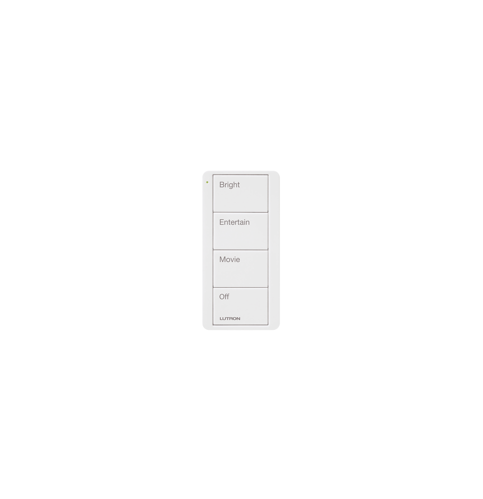 LUTRON ELECTRONICS PJ24BGWHP01 PJ24BGWHP01 Control inalambrico PICO 4 botones para co