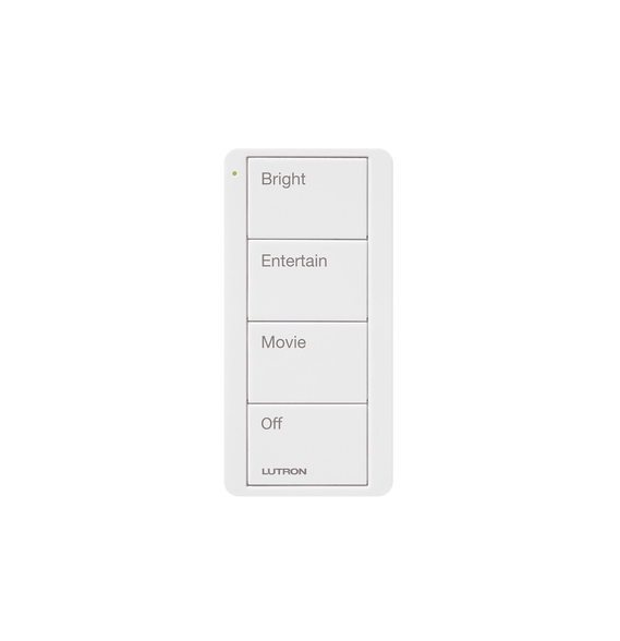 LUTRON ELECTRONICS PJ24BGWHP01 PJ24BGWHP01 Control inalambrico PICO 4 botones para co