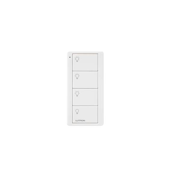 LUTRON ELECTRONICS PJ24BWHL31P PJ24BWHL31P Control inalambrico Pico 4 botones ideal p