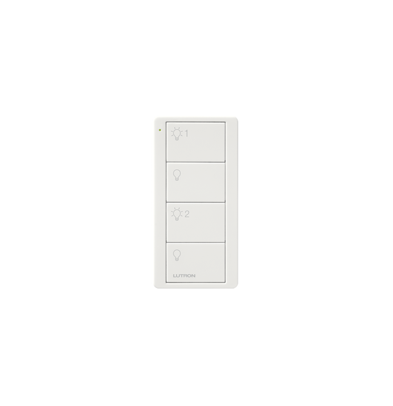 LUTRON ELECTRONICS PJ24BGWHL21 PJ24BGWHL21 Control PICO 4 botones 2 grupos complement