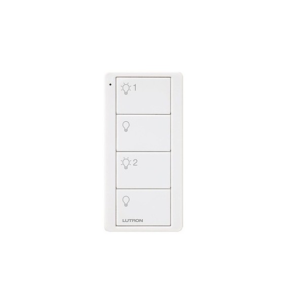LUTRON ELECTRONICS PJ24BWHL21P PJ24BWHL21P Control remoto PICO 4 botones 2 grupos de